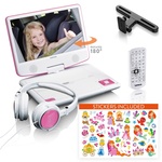 Lenco DVP920PK Draagbare DVD speler met hoofdTelefoon Roze