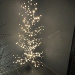 4x LED kerstboom, zwart