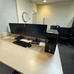 Computer met 2x monitor Samsung, bouwjaar i5 processor , met 2x monito