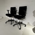 2x Bureaustoel Dauphin, zwart