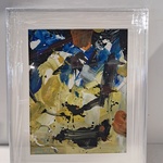 Schilderij, Abstracte Compositie, Walter van Oel, 1987