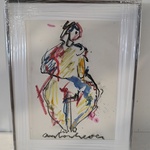 Houtskool op papier, Anton Heyboer, “Vrouw & Kind”