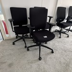 3x Bureaustoel Dauphin, zwart
