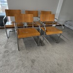 5x Sledestoel, vintage