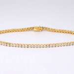 Gouden tennisarmband met 4.00 carat  natuurlijke diamanten