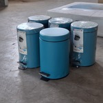 5x Pendaalemmer Toilet, Allibert, Street, Turqoise