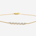 Geelgouden armband met natuurlijke diamanten