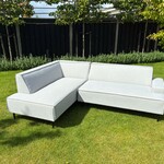 Tuinhoekbank all weather, Toscane, light grey, 2026