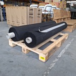 2x Rol Orgineel tentdoek, Zwart