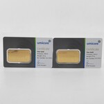 2x Goudbaar, 20 gram, Umicore