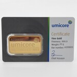 Goudbaar, 20 gram, Umicore