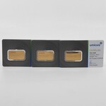 3x Goudbaar, 10 gram, Umicore