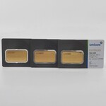 3x Goudbaar, 20 gram, Umicore