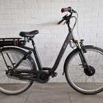 Elektrische fiets / E-bike, Qwic, N7.1, Donkergrijs / Antraciet