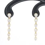 Gouden oorbellen met diamanten