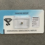 Diamant – 0.23 carat natuurlijke diamant (gecertificeerd)