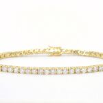Gouden tennis armband met 6.50 carat diamanten
