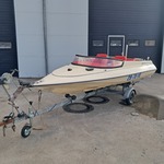 Speedboot, met boottrailer, Sims, Super V