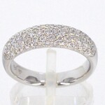 Witgouden pave ring met diamanten 0.90 carat