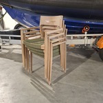4x Tuinstoel Freya, Raw Materials, Donkergroen