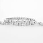 Witgouden tennisarmband met diamanten 1.00 carat