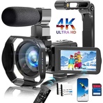 Videocamera 4K 60FPS WiFi HD 48MP webcam IR nachtzicht