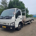 Oprijwagen met laadkraan en lier, Isuzu, N-serie, 2009