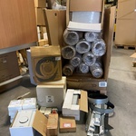 Partij diverse ventilatie benodigdheden