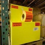 Ca. 30x Rollen etiketten Packing
