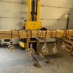 Grote robuust eiken hanglamp