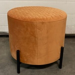 Kruk met velvet bekleding terra