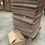 Ca. 270x Verzenddozen 45x45x20cm, bruin