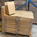 Ca. 280x Verzenddozen 265x170x290mm dubbelgolf, bruin