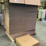 Ca. 350x Grote verzenddozen 80x80x20cm, bruin