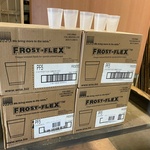 Ca. 2000x Frost-flex bekers, transparant