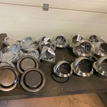 Diverse RVS buitenrooster en ventilatieventielen