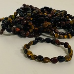 Ca. 20x Tijgeroog multicolor herenarmband