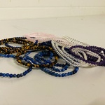 Ca. 30x Kogelarmband 4mm dames divers