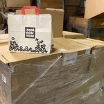 Ca. 10x Dozen a 250 stuks Papieren draagtassen groot