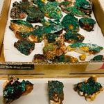 Ca. 33x Malachiet brokjes