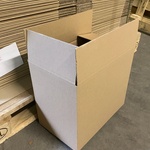 Ca. 275x Verzenddozen 35x21x32cm, bruin