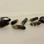 9x Rookkwarts kristallen