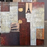 17x Canvas schilderij modern 80×80, PV 076