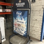Reclamebord verrijdbaar