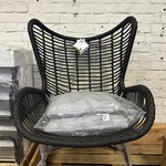 Stoel 77x106x8,5 cm, Karwei, Bobbi, zwart
