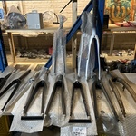 Ca. 11x Carbon/aluminium voorvork