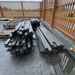 Pallet hardhouten balken