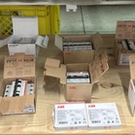 Ca. 11x ABB schakelmateriaal w.o. aardlekautomaten