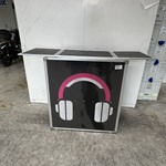 Dj-booth, zwart, inklapbaar