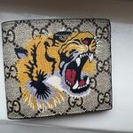 Wallet, Gucci, GG Supreme Tiger Wallet, Multicolor